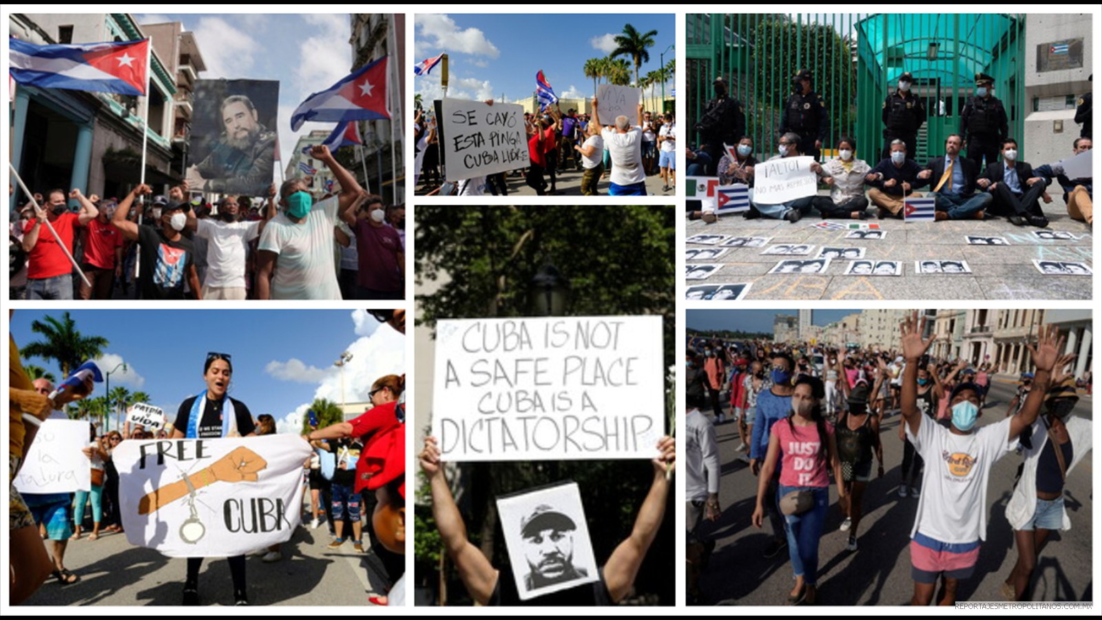 Gobierno cubano toma medidas enérgicas contra los manifestantes