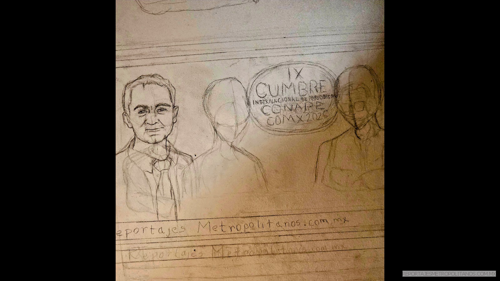 BOCETO DE RAUL GONZALEZ NOVA, PTE. INTERNACIONAL DE CONAPE