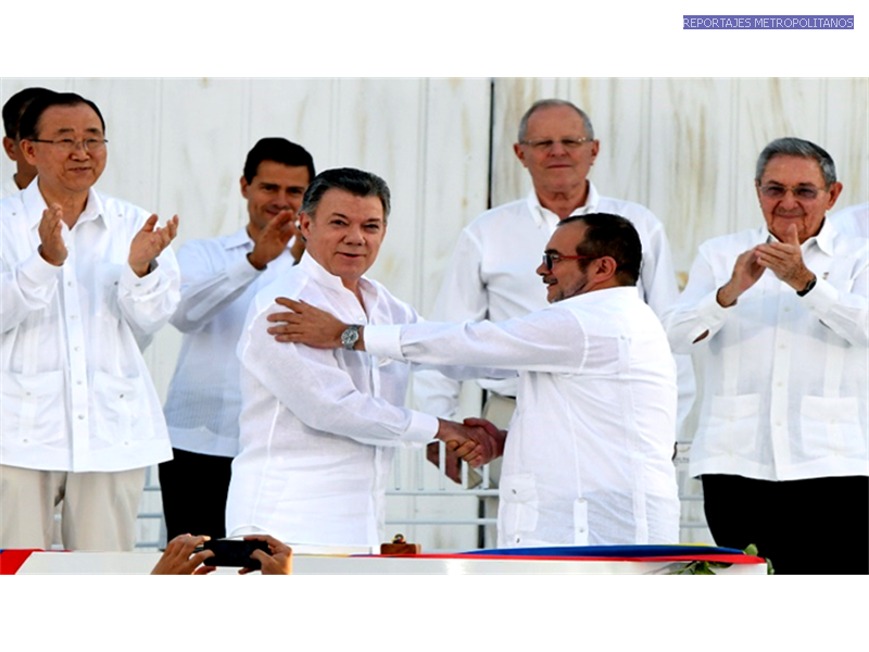 FARC Y GOBIERNO DE COLOMBIA FIRMAN LA PAZ