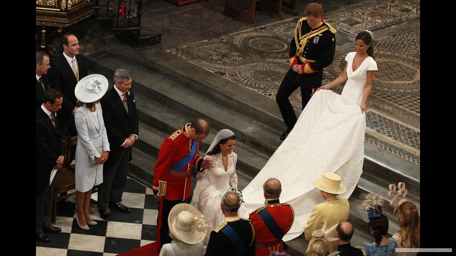 En la boda de Guillermo de Inglaterra y Kate Middleton el 29 de abril de 2011