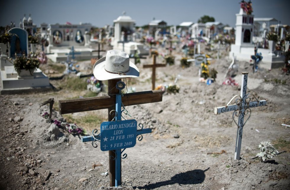 Un cementerio en Durango, en el norte de México, en mayo de 2011 (AFP / Ronaldo Schemidt)